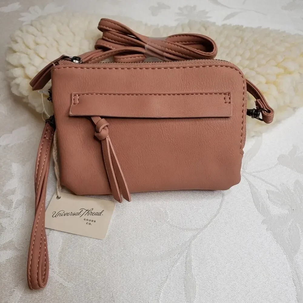 Small Crossbody or Wristlet Blush Bag